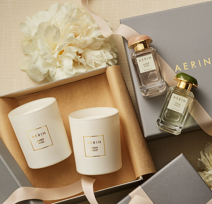 Receive a luxury Rose De Grasse candle for just £30 with your full-size AERIN fragrance purchase