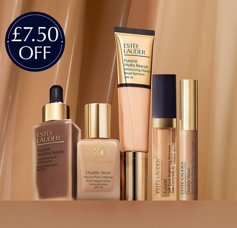 £7.50 off foundations & concealers